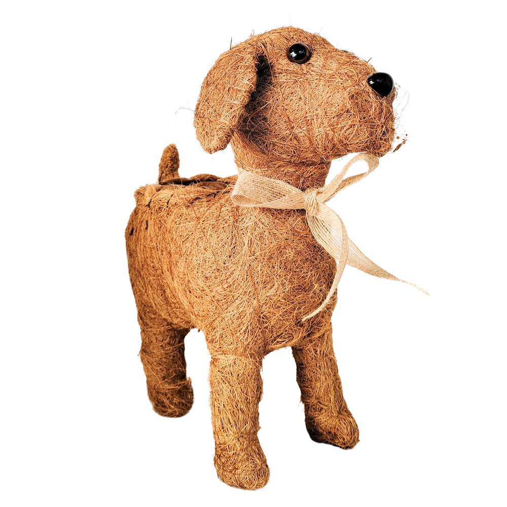 Husk Dog Planter