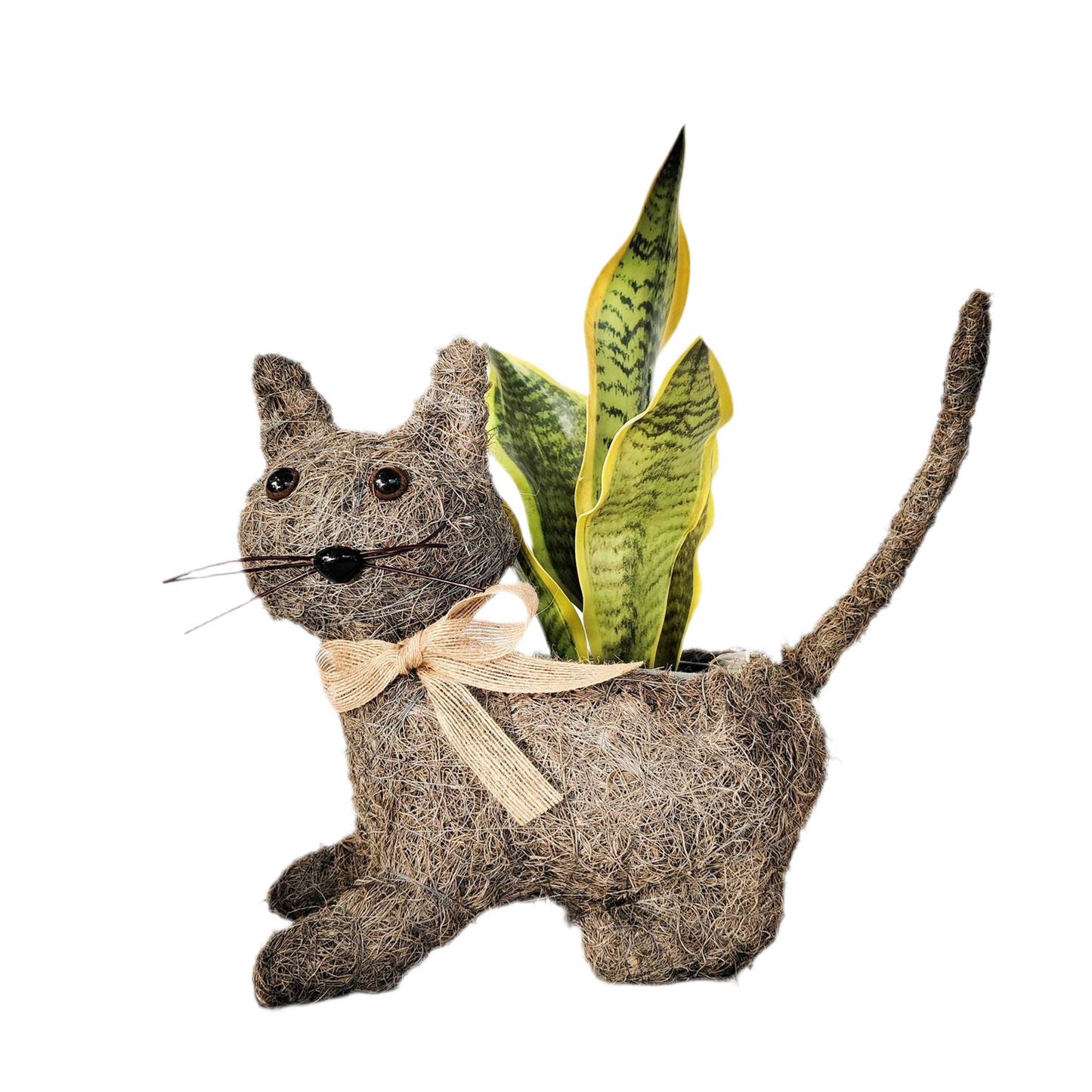 Husk Cat Planter