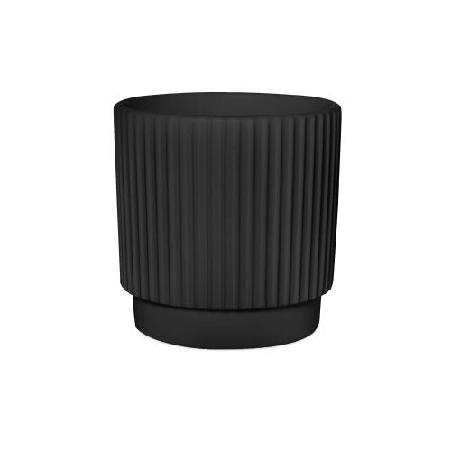 15cm Connor Cover Pot - Black