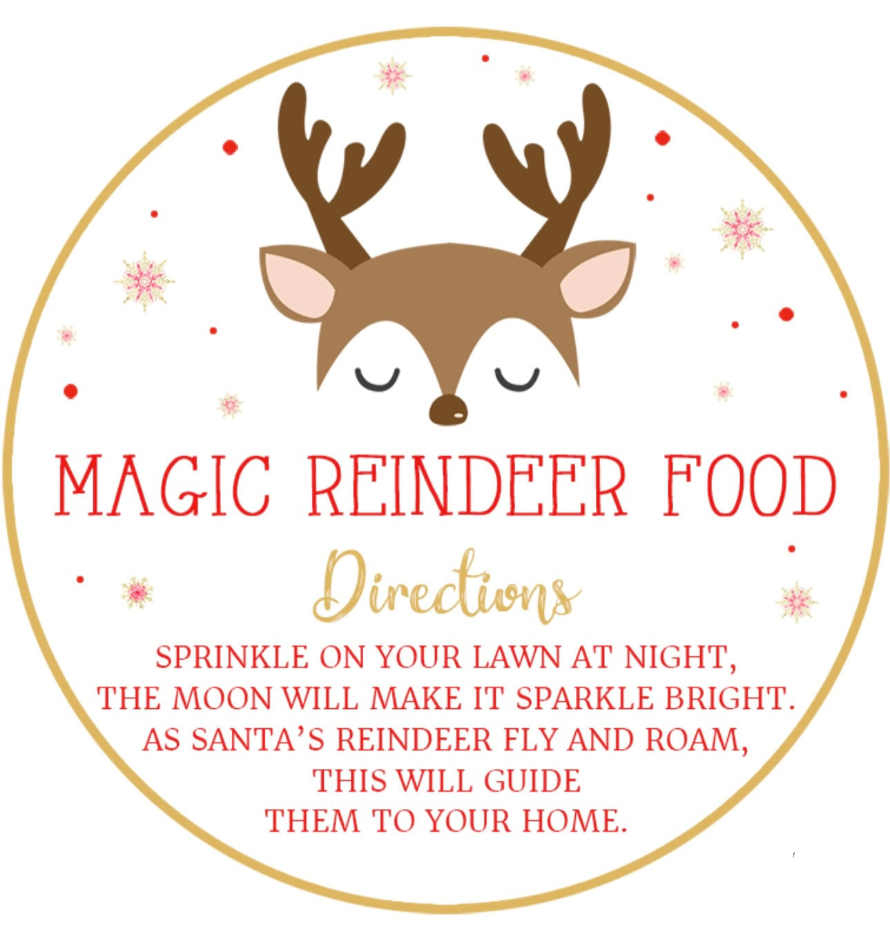 Reindeer Food Bag