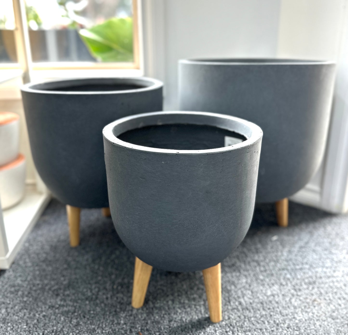 ‘Grey’ Footed Plant Stand