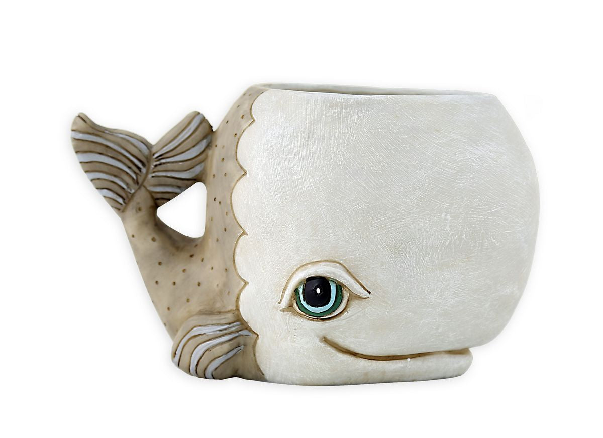 Allen Designs Planter - Grey Baby Whale