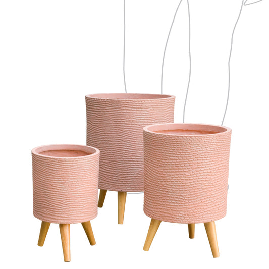 Onda Plant Stand - Pink Porto