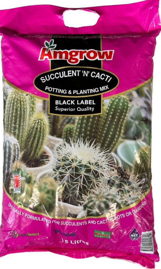 Amgrow Succulent ‘N’ Cacti 15L Potting Mix