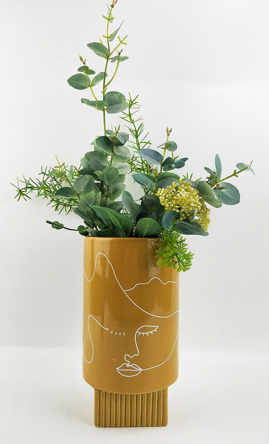 Nova 22cm Vase - Mustard