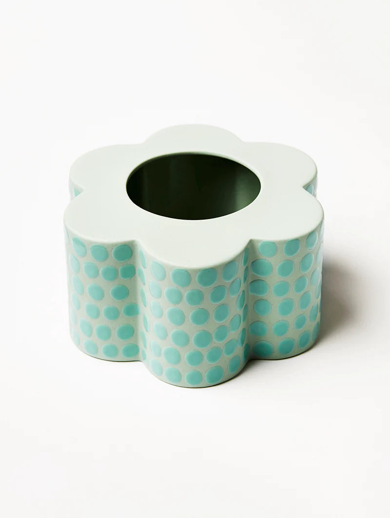 ‘Jones & Co’ Flower Child Vase - Mint